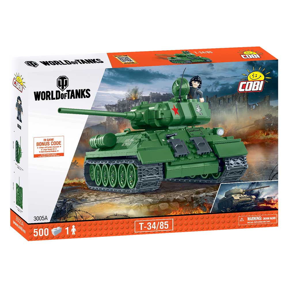 

Конструктор COBI World of tanks Танк Т-34/85 (COBI-3005A)