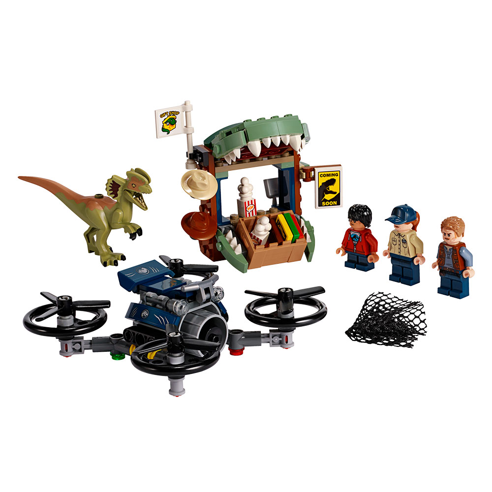 

Конструктор LEGO Jurassic world Дилофозавр на воле (75934)