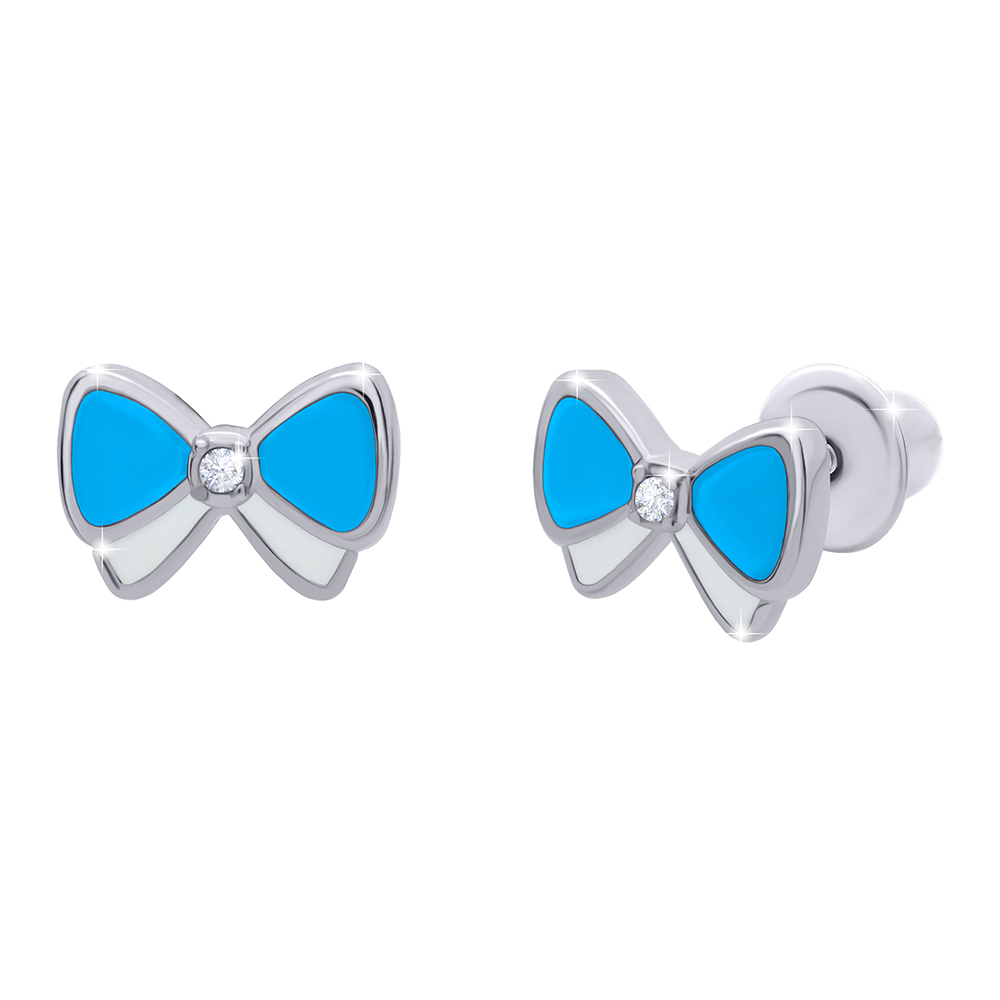 

Сережки UMa&UMi Бантик блакитні (2621046471425)