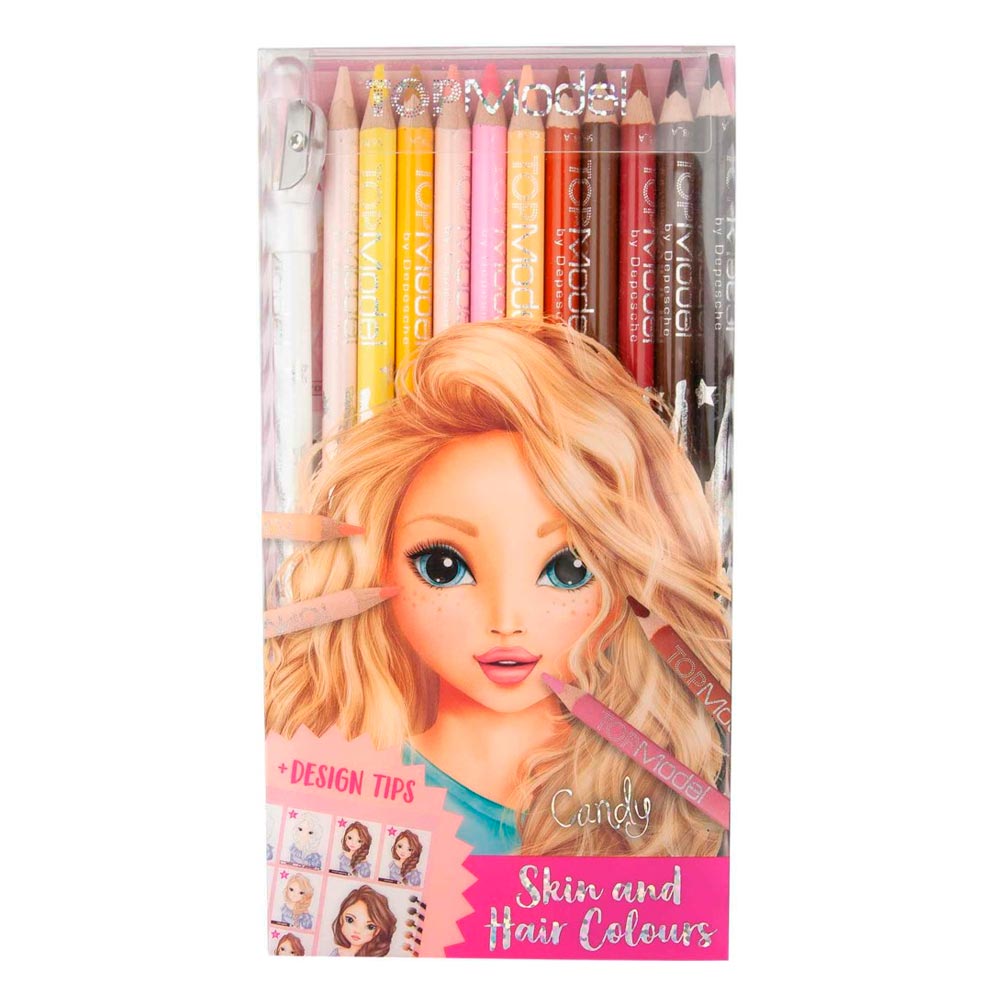 Акція на Кольорові олівці Top Model Skin and hair colours 12 шт (45678) від Будинок іграшок