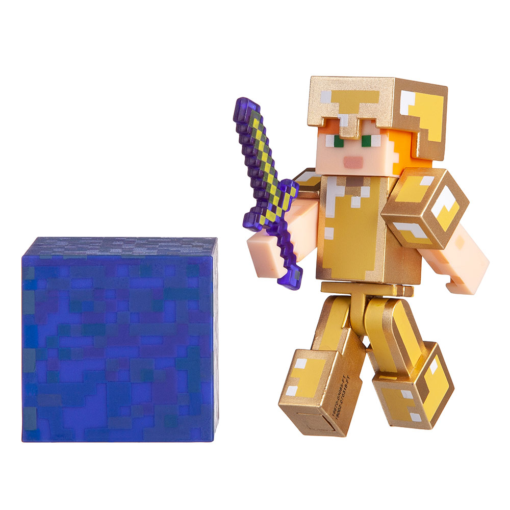 

Фигурка Jazwares Minecraft серия 4 Алекс в золотых доспехах (19970M)
