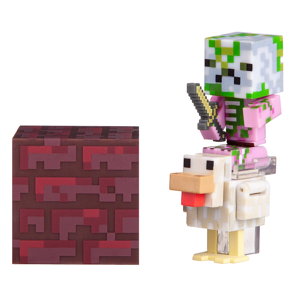 

Фигурка Jazwares Minecraft серия 4 Зомби-жокей (19978M)