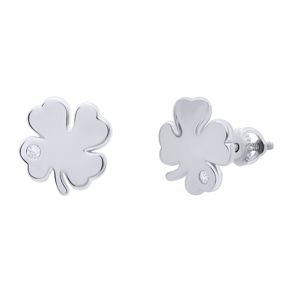 

Сережки UMa&UMi Чотирилисник великий Swarovski (5785994998674)