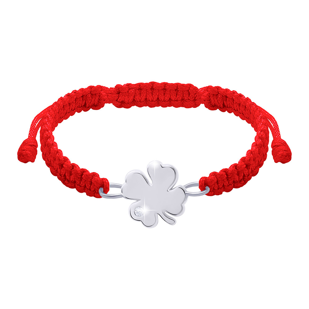 

Браслет плетений UMa&UMi Чотирилисник великий Swarovski червоний (2074790483785)