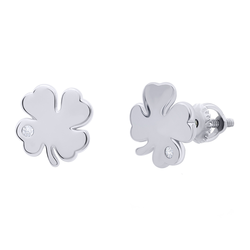

Сережки UMa&UMi Чотирилисник Swarovski (8517594350531)
