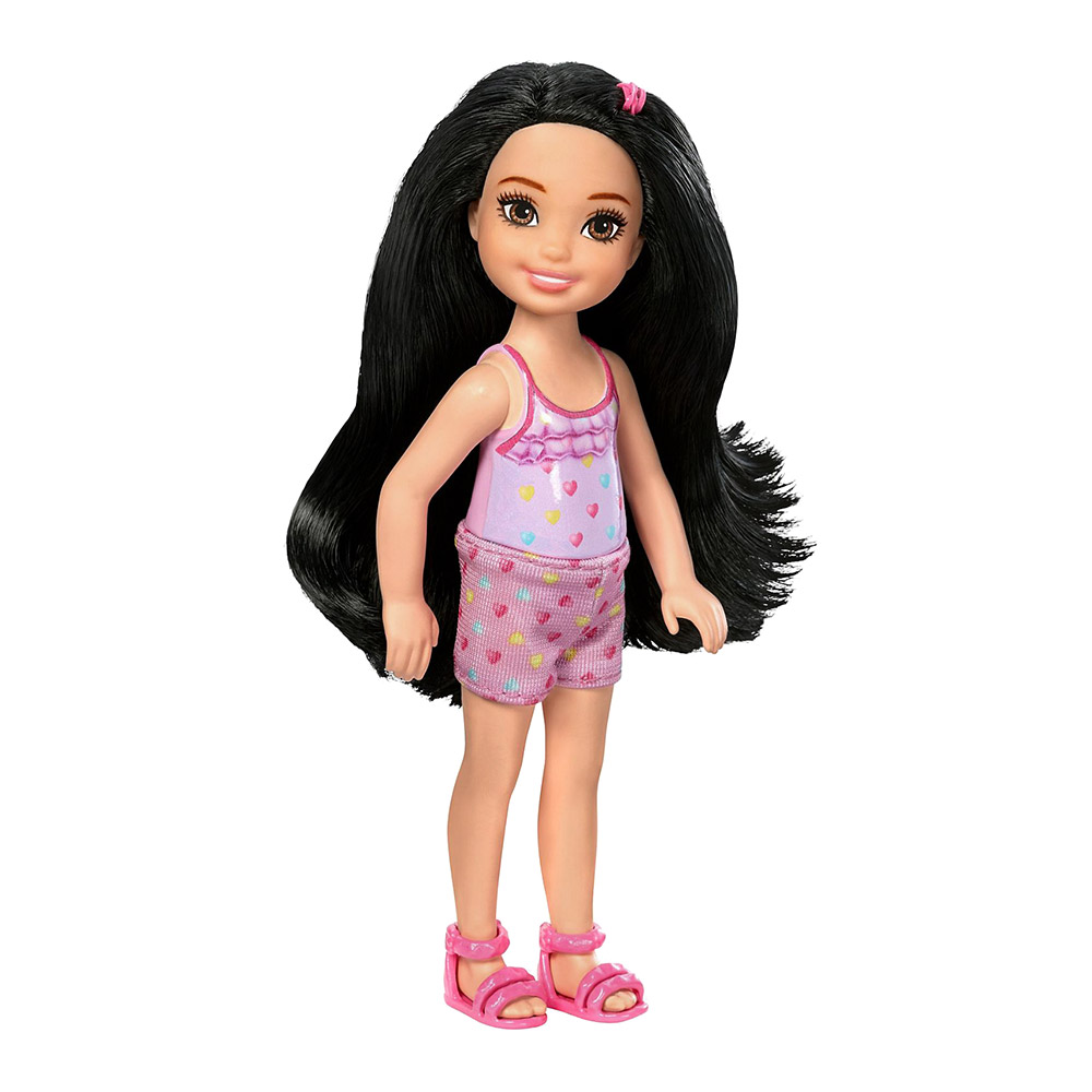 

Кукла Barbie Club Chelsea Брюнетка в розовой майке (DWJ33/DWJ37)
