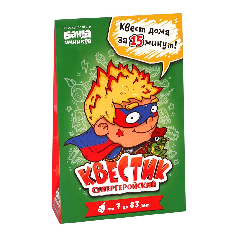 

Настольная игра Банда умников Квестик супергеройский Макс (УКР028)