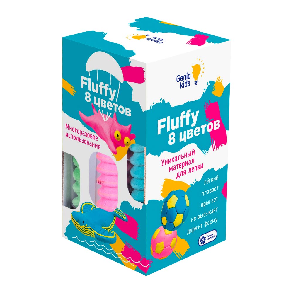 

Повітряний пластилін Genio Kids Fluffy 8 кольорів (TA1503)