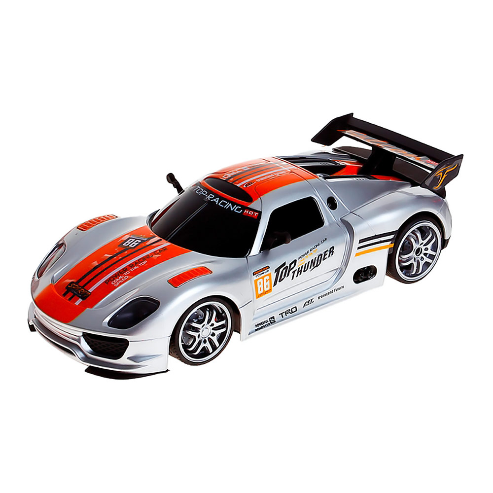 

Автомодель JP383 Top thunder серебристая 1:12 радиоуправляемая (MJ1100-2)