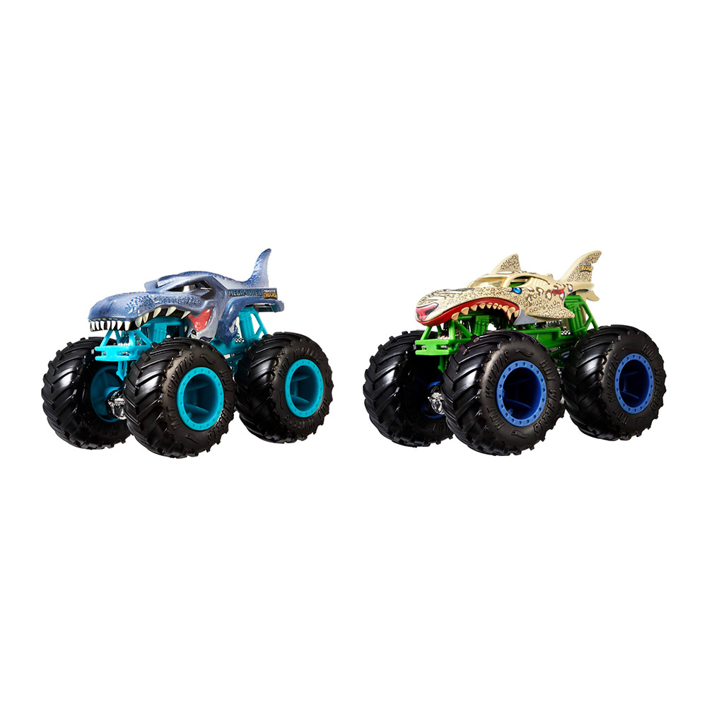 

Набор машинок Hot Wheels Monster Trucks Wrex vs Leopard Shark (FYJ64/FYJ65)