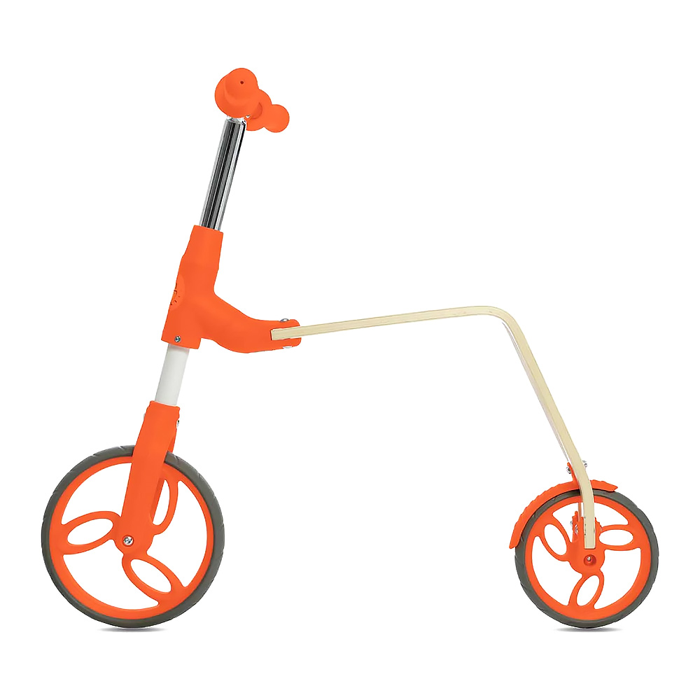 Акція на Біговел Flex wood B01 2 в 1 помаранчевий (B01-Orange) від Будинок іграшок