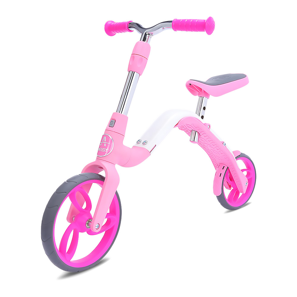 

Беговел-самокат Aest B02 2 в 1 розовый (B02-Pink)