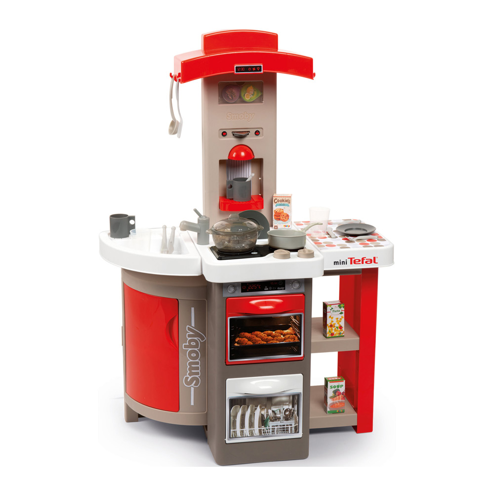 

Интерактивная кухня Smoby Tefal Повар с эффектом кипения и аксессуарами красная (312203)