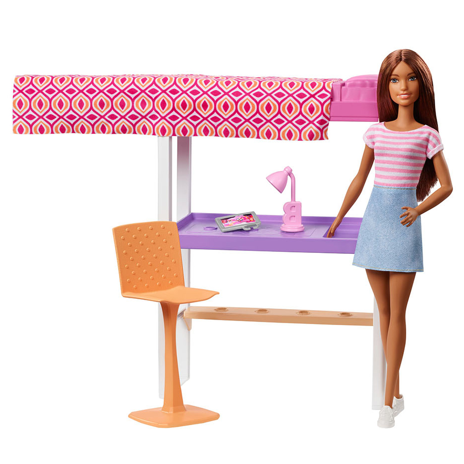 

Набір меблів Barbie Ліжко з лялькою (DVX51/FXG52)