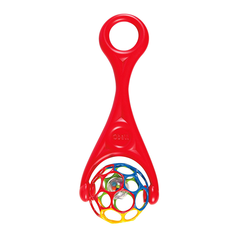 

Каталка Oball 2 в 1 с мячом и погремушкой красная (81091/81091-2)