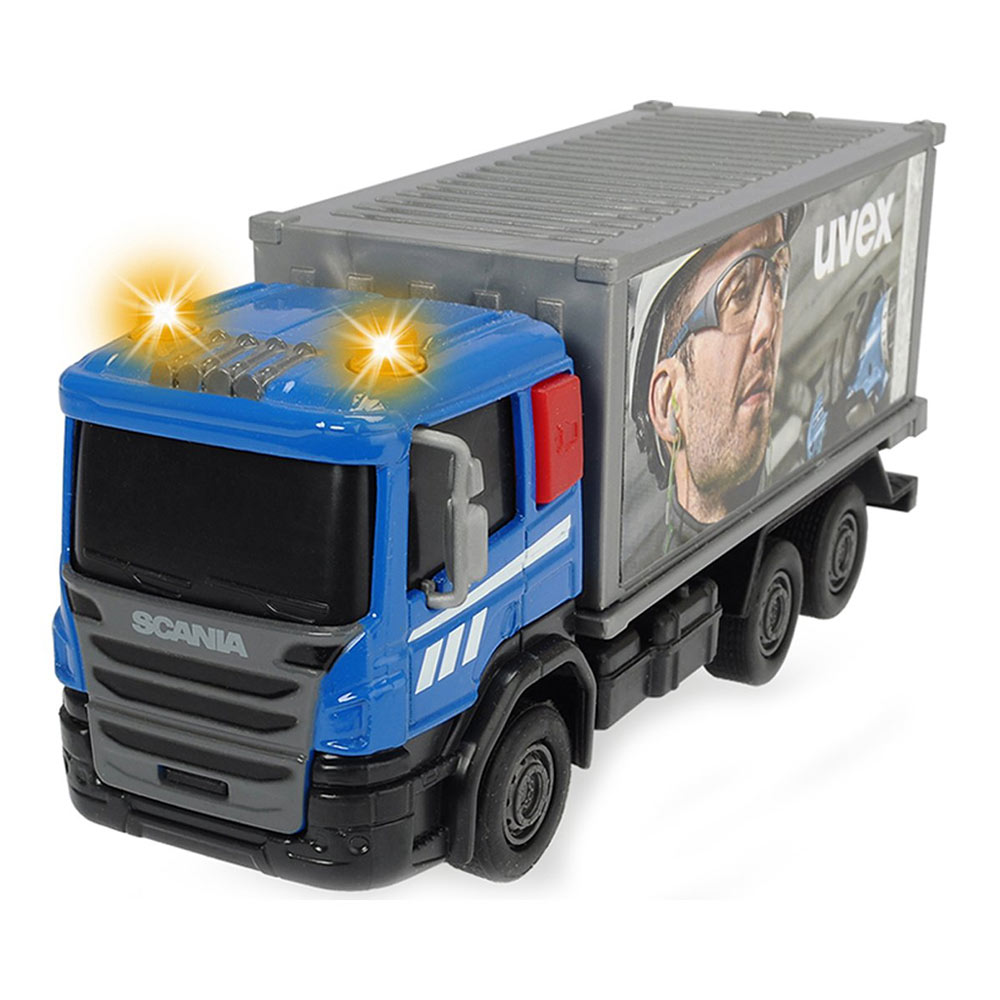 

Машинка Dickie toys Городская техника Скания со звуком и светом синяя (3742008/3742008-3)