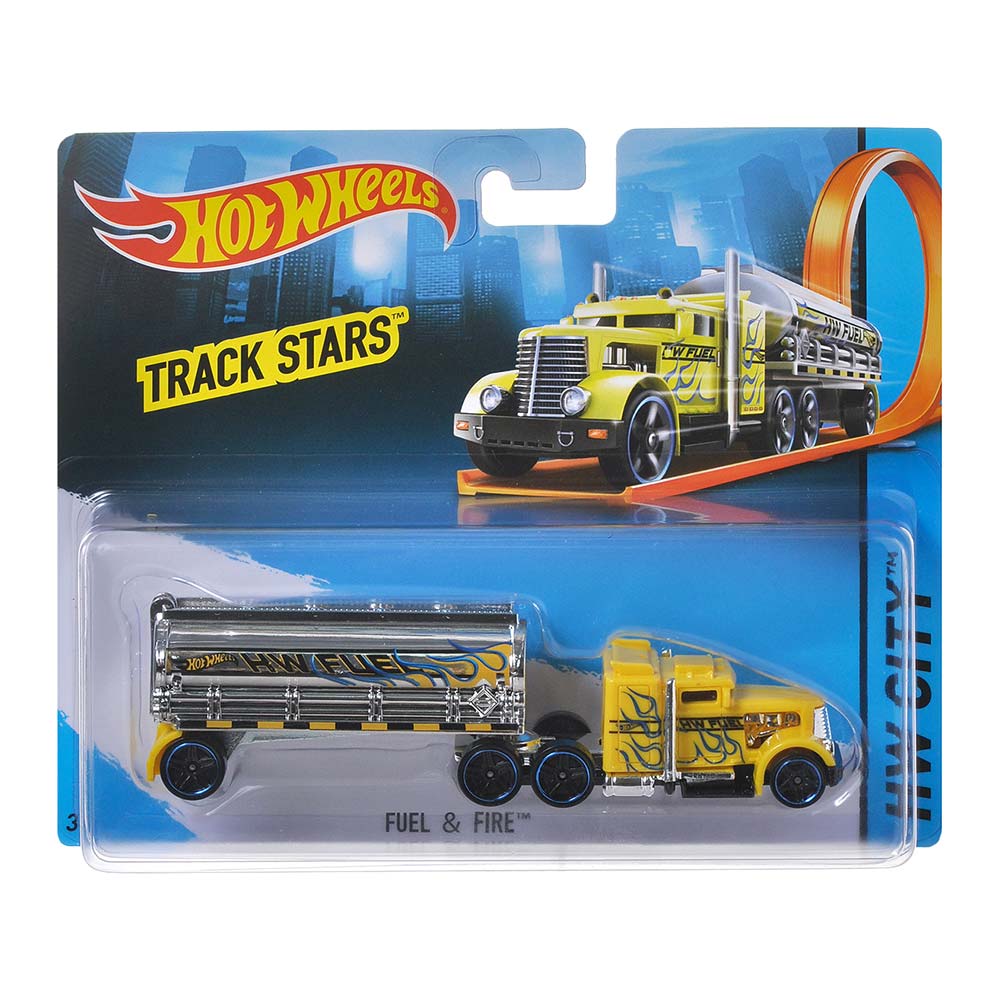 

Вантажівка-трейлер Hot wheels Track stars Вогняна цистерна 1:64 (BFM60/BFM64)