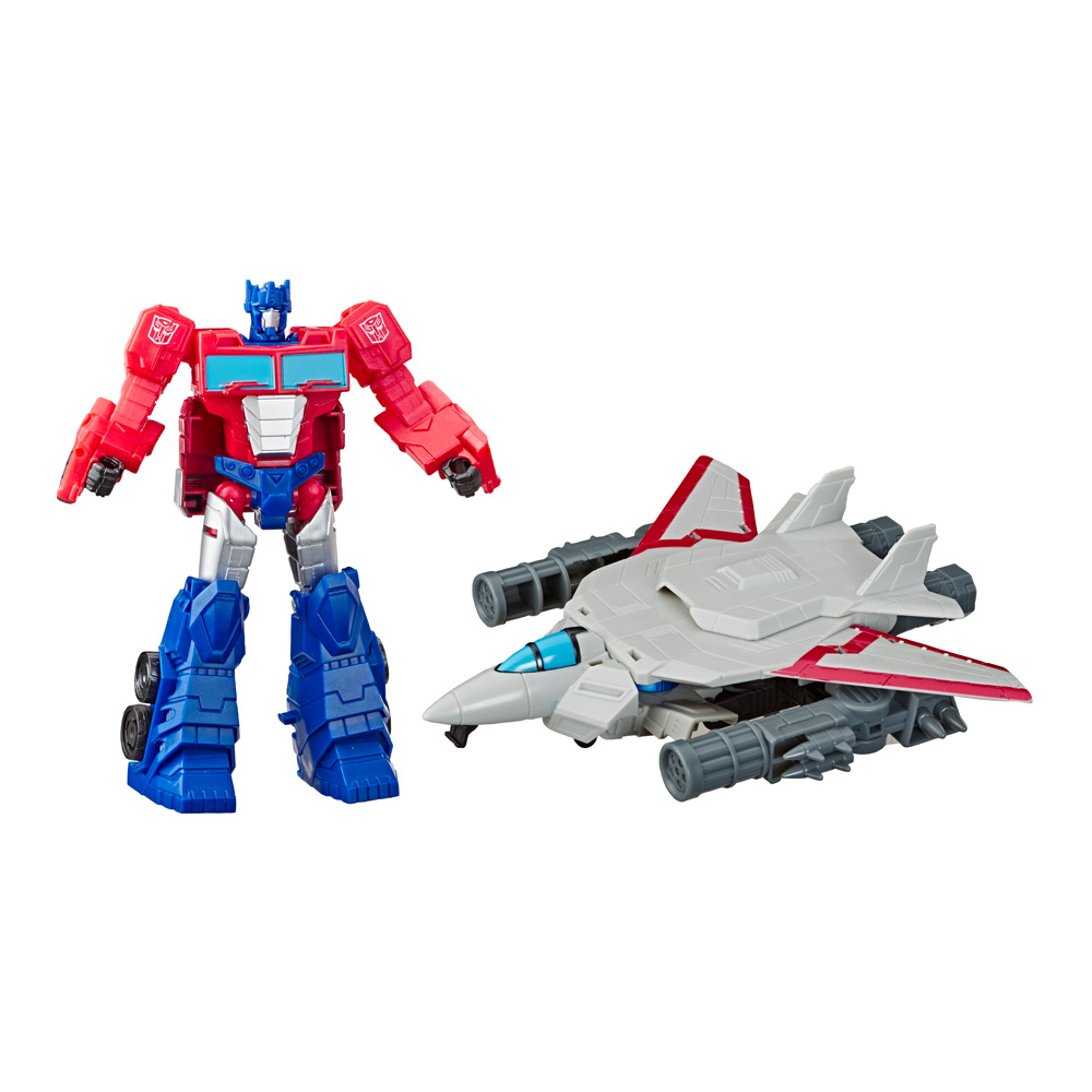 Акція на Набор Transformers Cyberverse Спарк броня Оптимус Прайм (E4220/E4328) від Будинок іграшок
