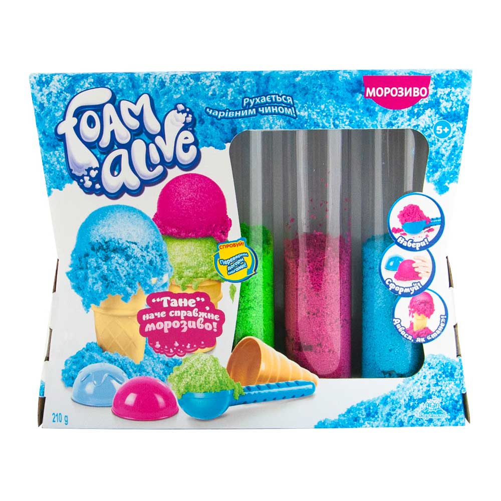 

Воздушная пена для лепки Foam alive Мороженое с аксессуарами (5907)