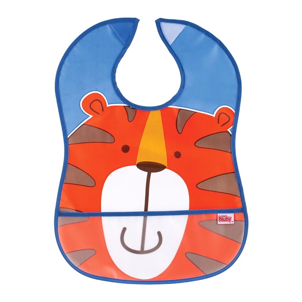 

Слинявчик Nuby Тигр із кишенею непромокальний (4278-3)