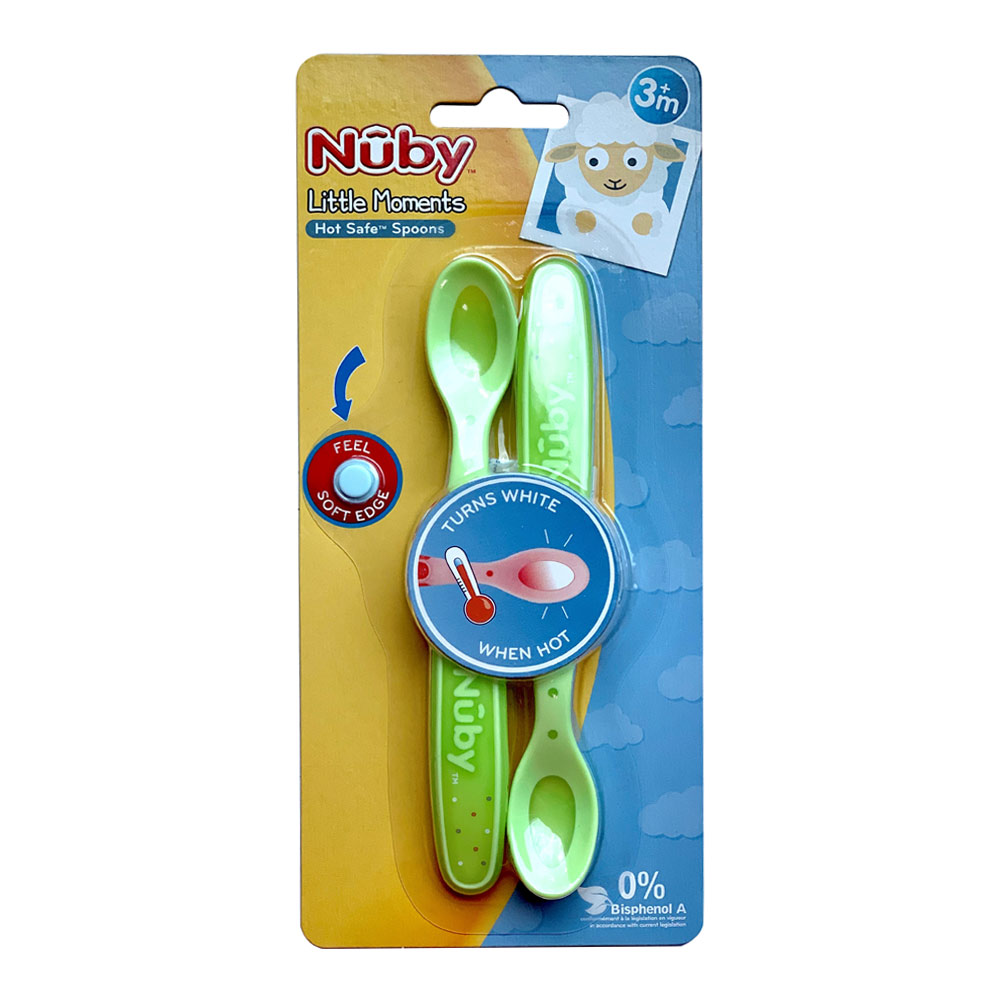 

Термоложки Nuby Little moments зеленые 2 шт (NV0501001-LM-3)