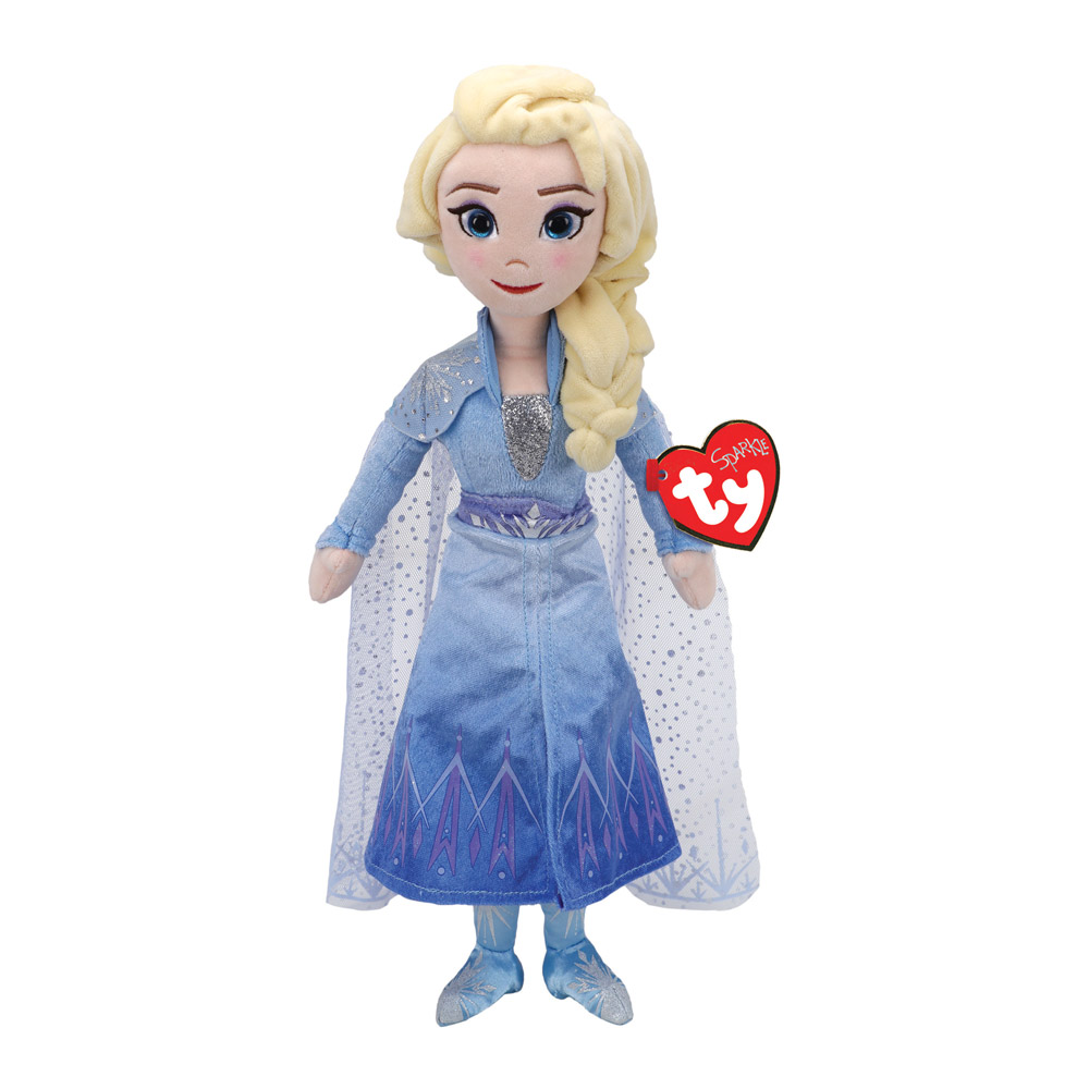 Акція на Мягкая игрушка TY Frozen Кукла Эльза со звуковым эффектом 25 см (02406) від Будинок іграшок