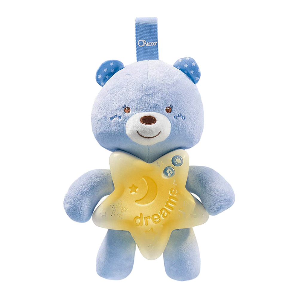 

Подвеска Chicco First dreams Спокойной ночи медвежонок голубой с эффектами (8058664079711)