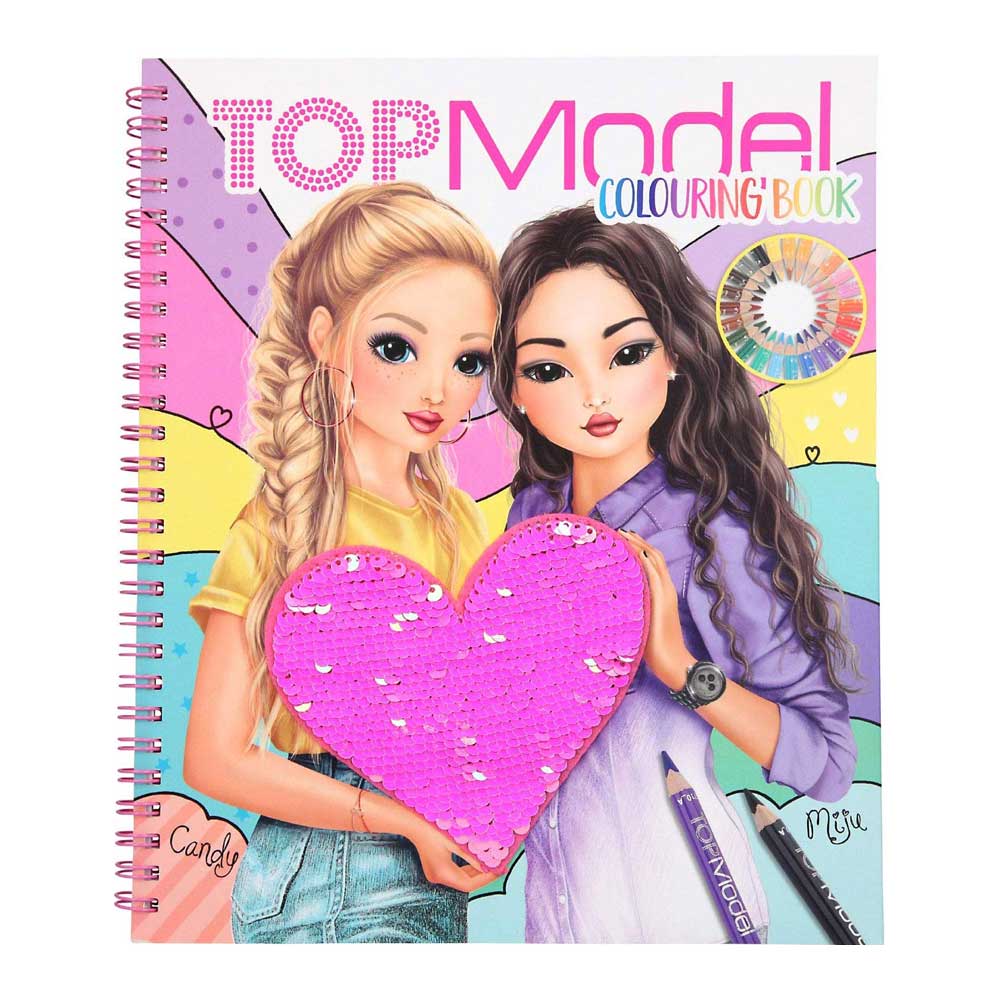 

Раскраска Top Model Розовые пайетки (0410744)