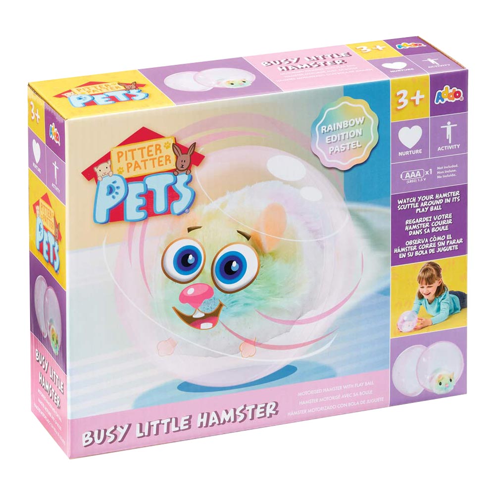 

Мягкая игрушка Addo Pitter patter pets Шустрый хомячок радужно-пастельный (315-11123-B/1)