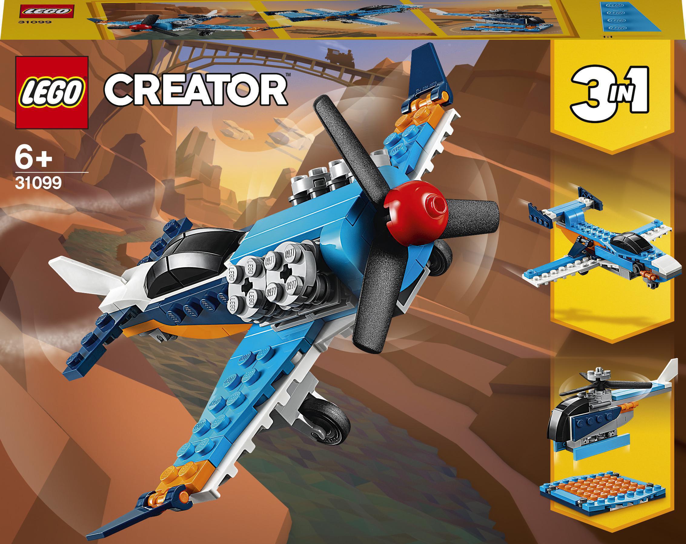 Акция на Конструктор LEGO Creator Винтовой самолет (31099) от Будинок іграшок