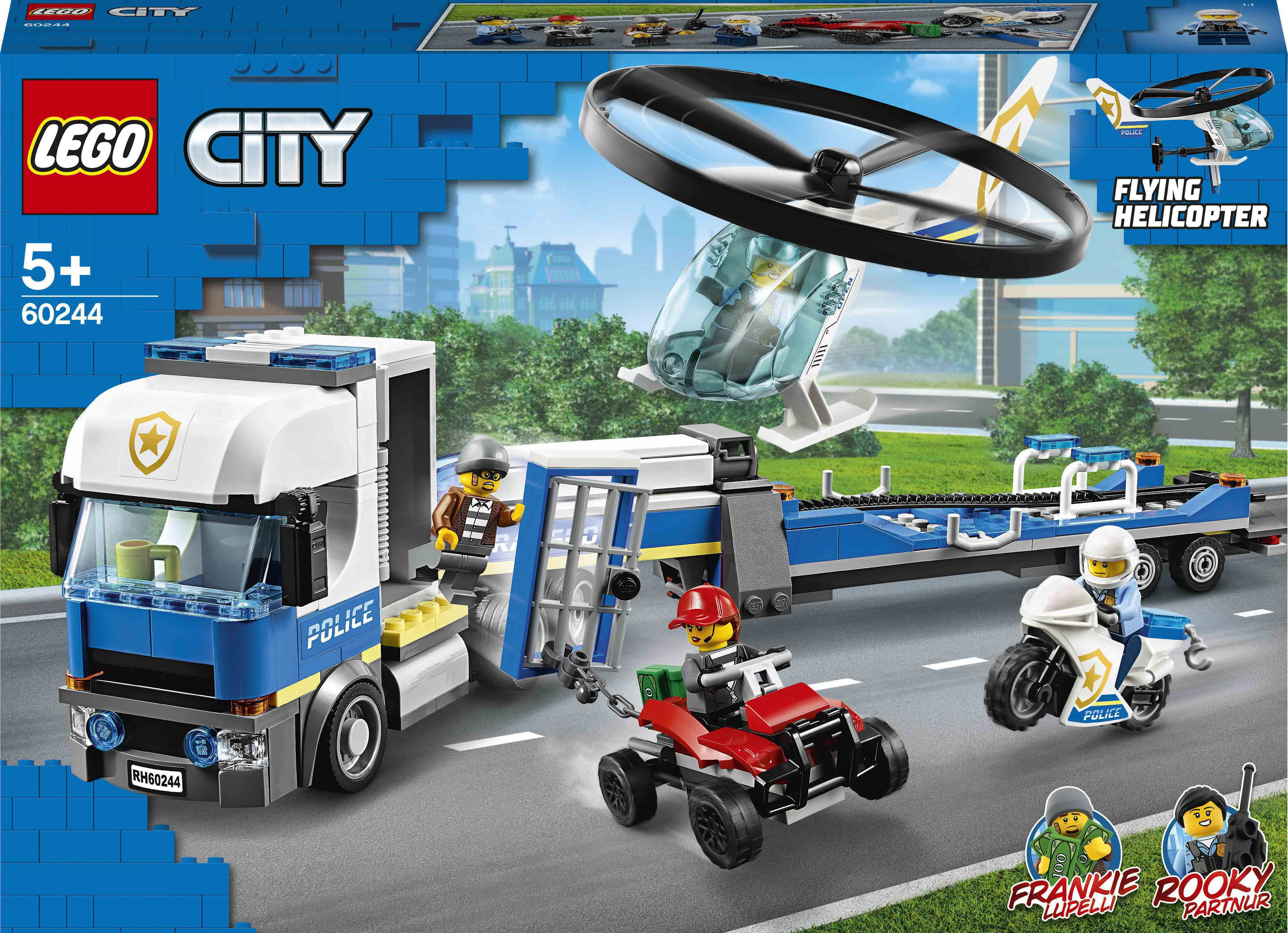 

Конструктор LEGO City Полицейский вертолетный транспорт (60244)