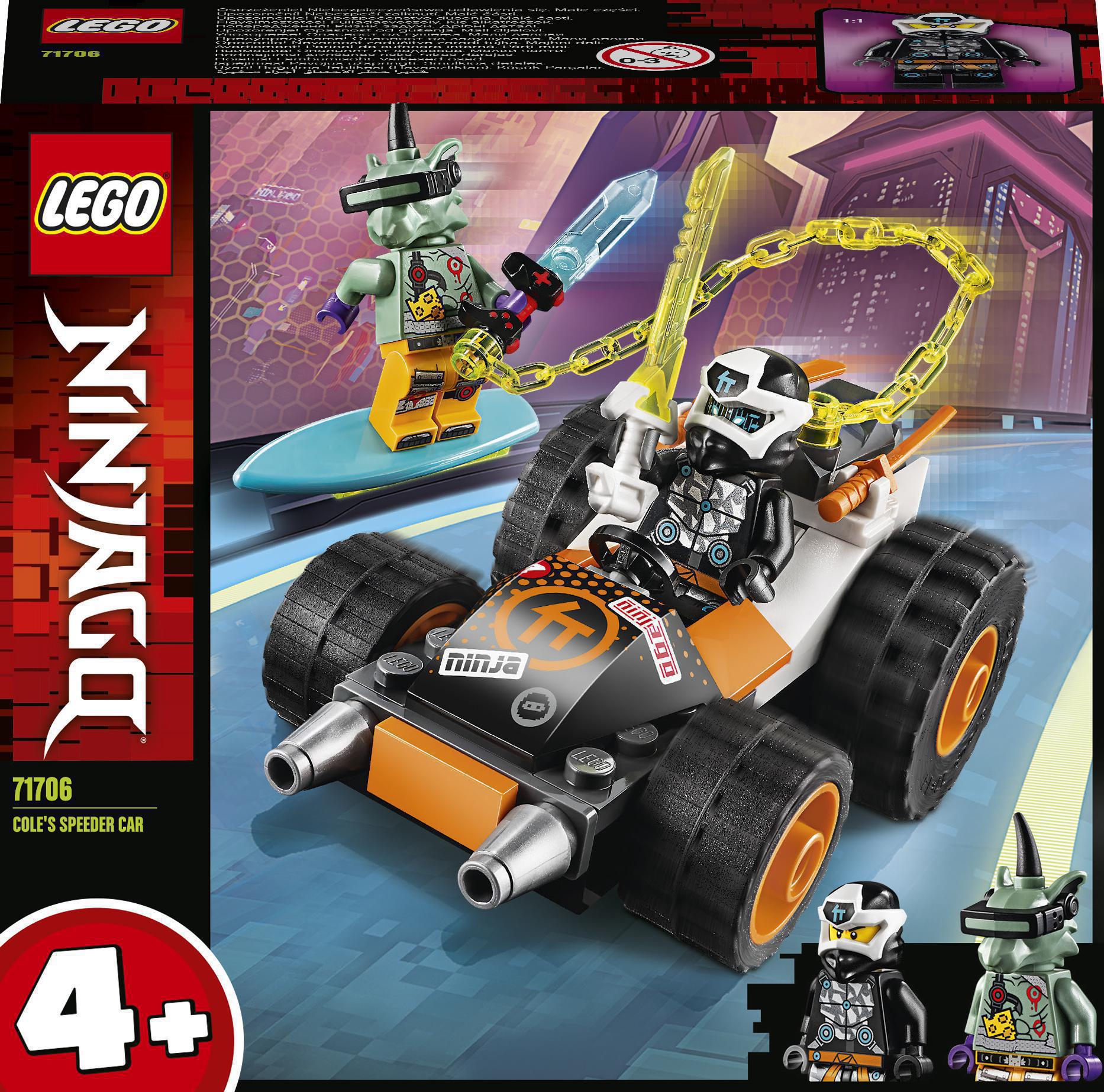 

Конструктор LEGO Ninjago Скоростной автомобиль Коула (71706)