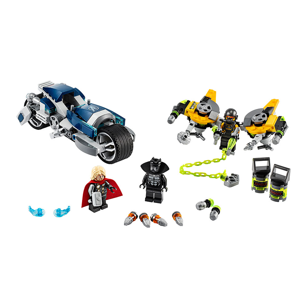 

Конструктор LEGO Marvel Super Heroes Мстители Атака на спортбайке (76142)