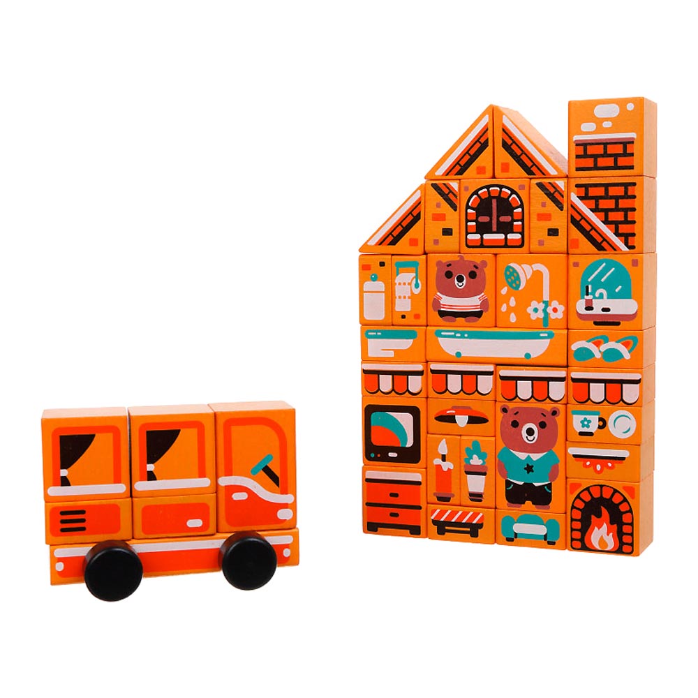 

Деревянные кубики Cubika Домик LDK5 (15153)