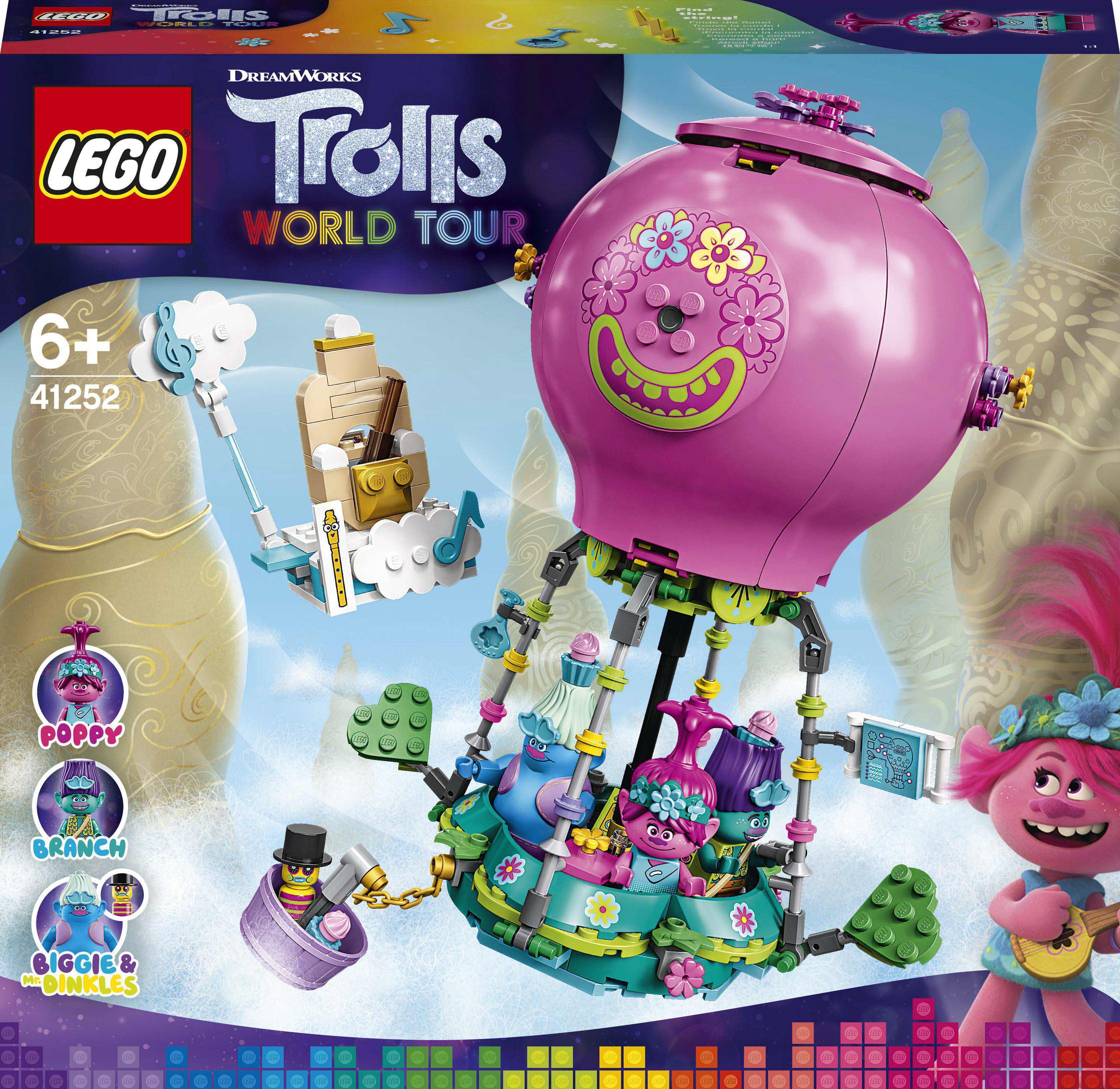 

Конструктор LEGO Trolls world tour Приключение Розочки на воздушном шаре (41252)