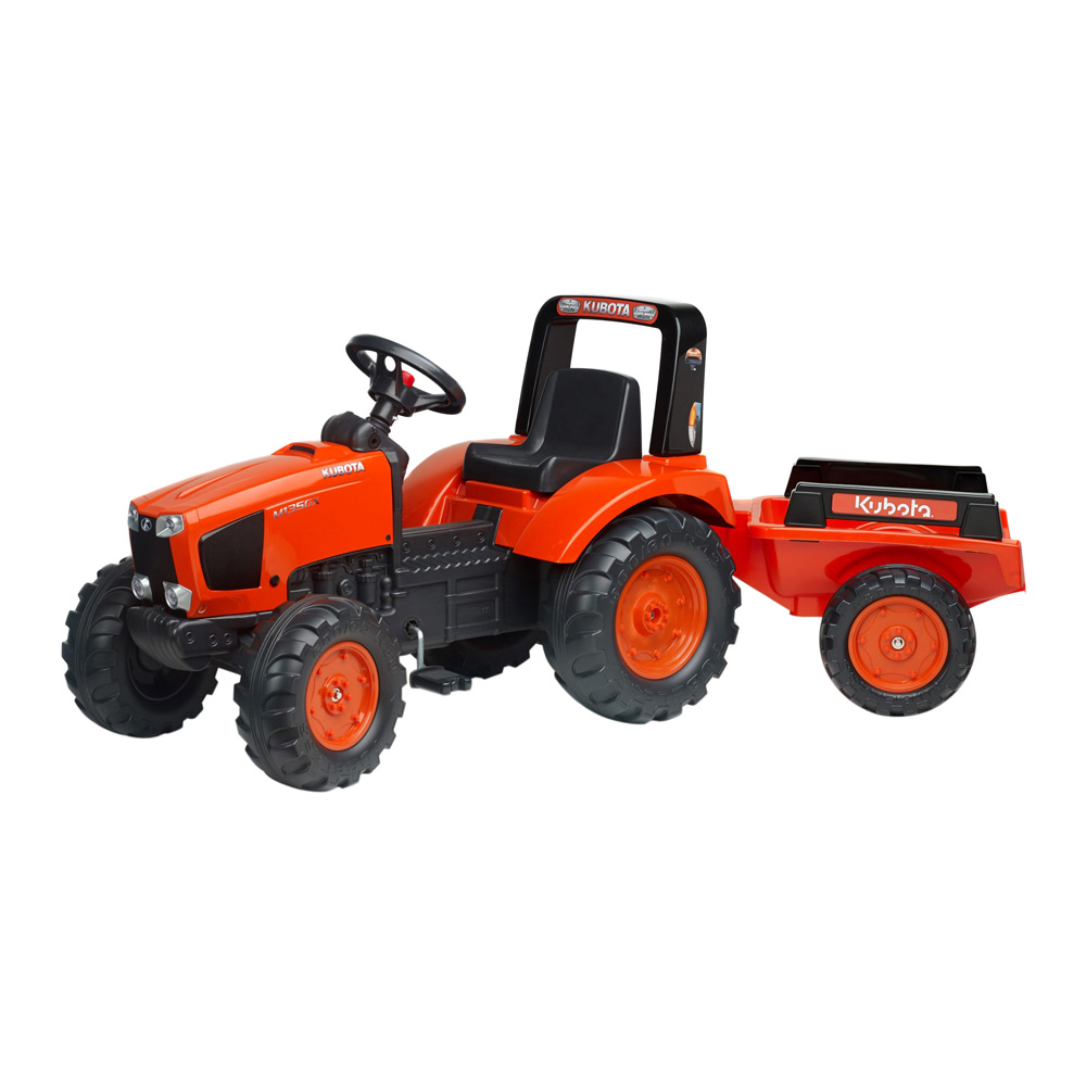 

Веломобіль Falk Трактор Kubota із причепом помаранчевий (2060AB)