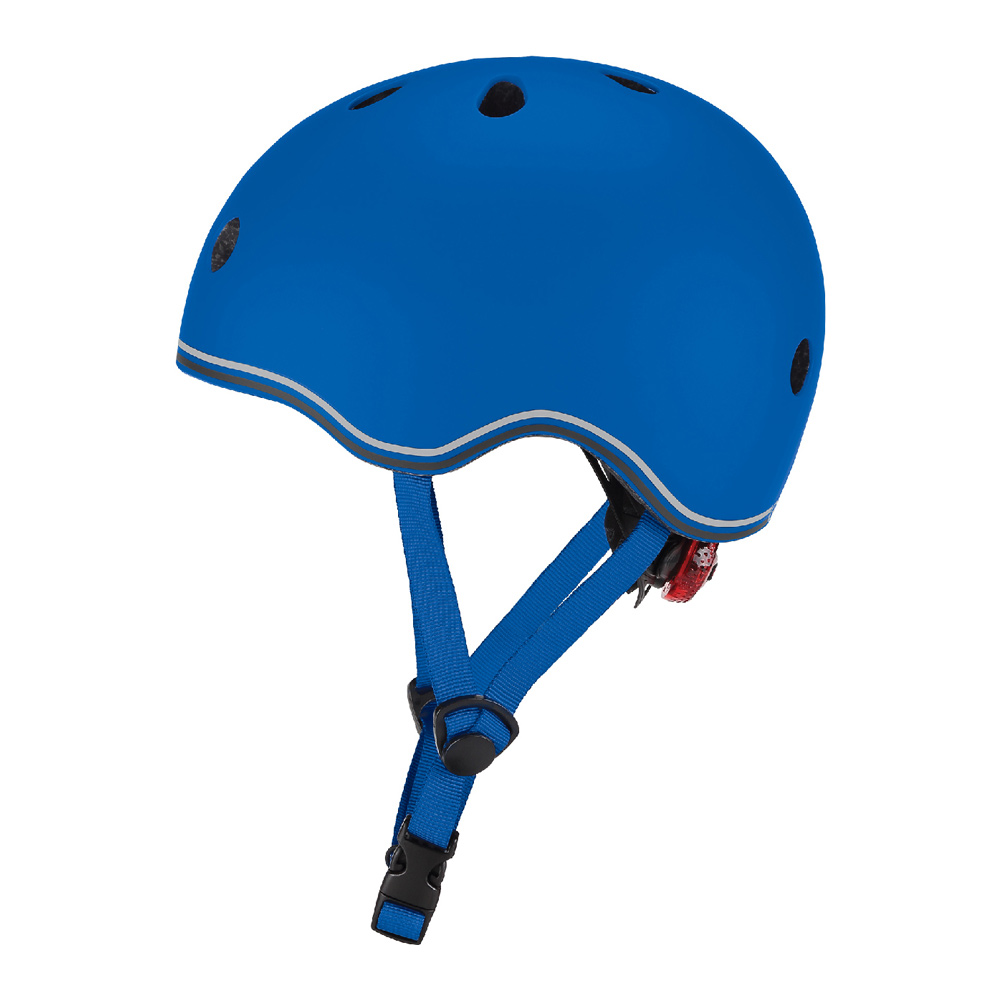 Акція на Захисний шолом Globber Evo light синій із ліхтариком 45-51 см (506-100) від Будинок іграшок