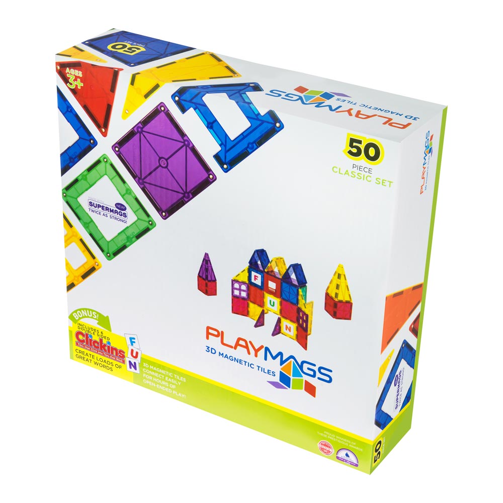 

Конструктор Playmags Магнитный набор 50 элементов (PM152)
