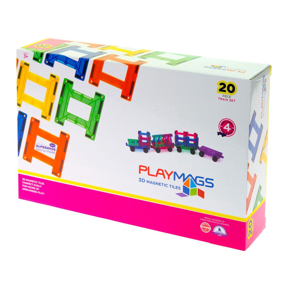 Акция на Конструктор Playmags Магнитный набор 20 элементов (PM155) от Будинок іграшок
