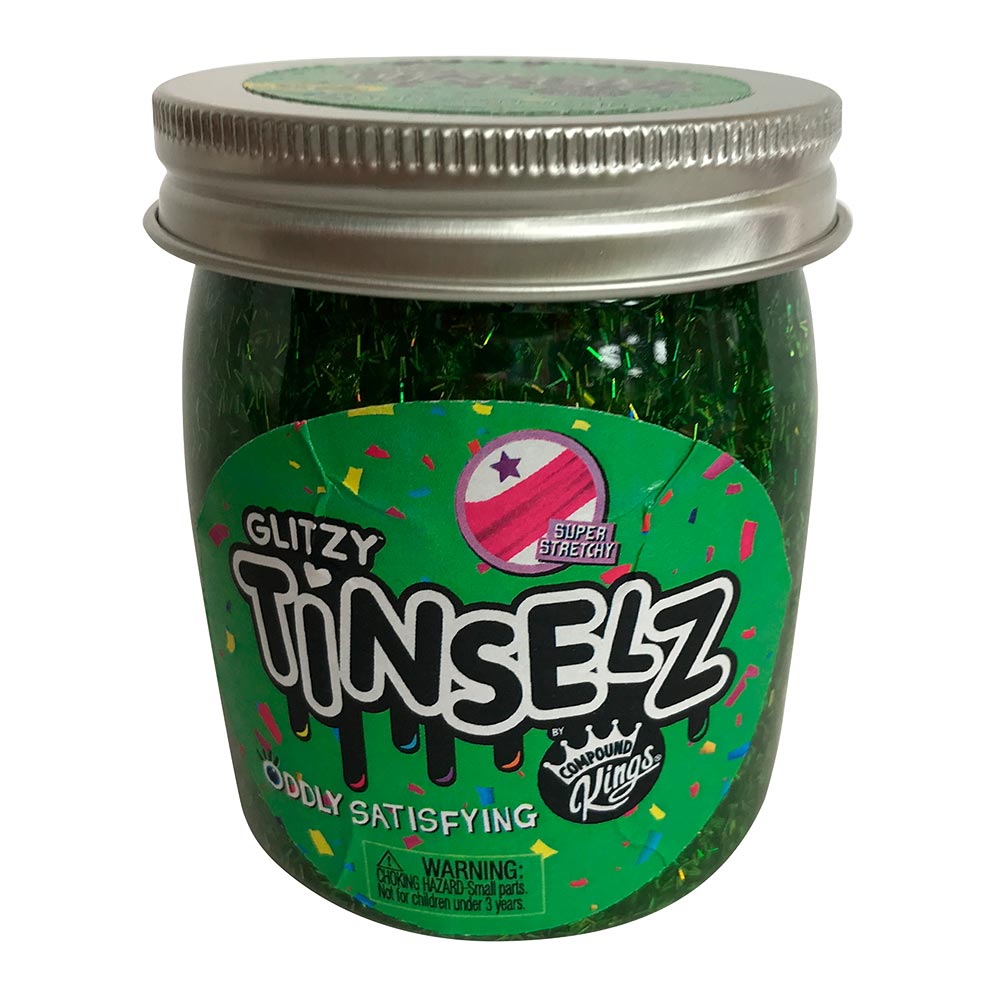 

Слайм Compound kings Glitzy Tinselz с ароматом зеленого яблока 210 г (300189-6)
