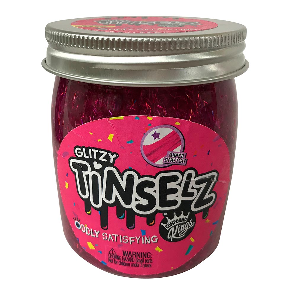 

Слайм Compound kings Glitzy Tinselz с ароматом клубники 210 г (300189-4)
