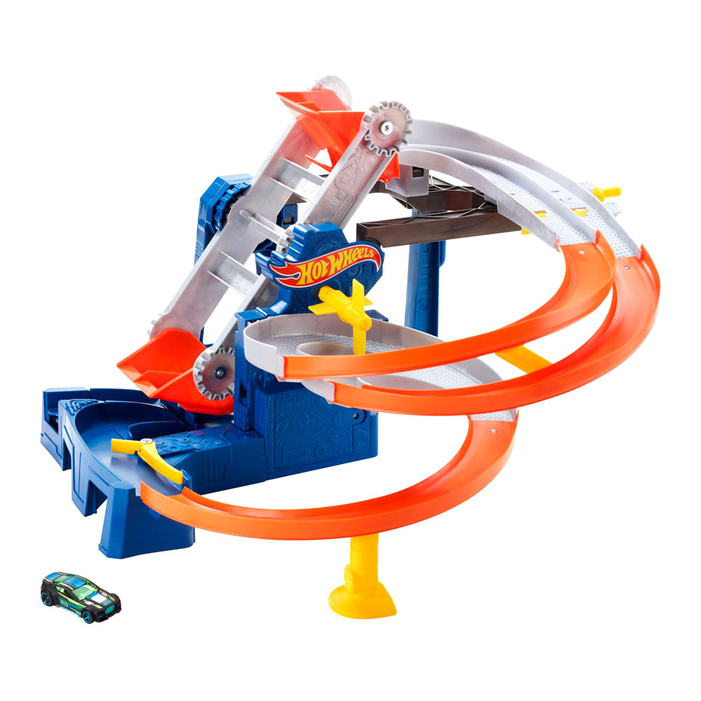 

Автотрек Hot Wheels Гонки на заводе моторизированный (FDF28)