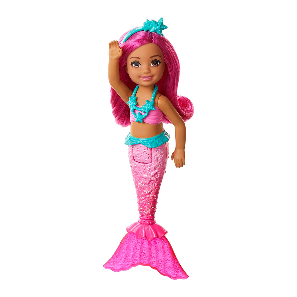 

Кукла Barbie Dreamtopia Русалочка Челси с коралловыми волосами (GJJ85/GJJ86)