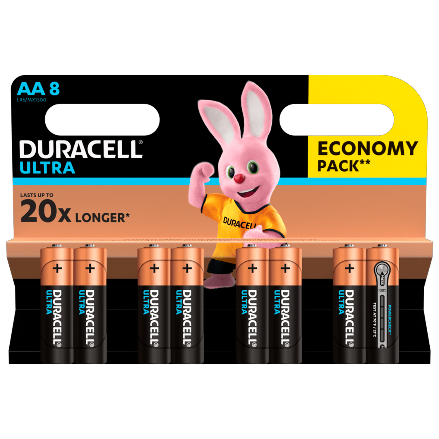 

Батарейки щелочные Duracell Ultra Power АА 1.5V LR6 8 шт (5000394063051b)