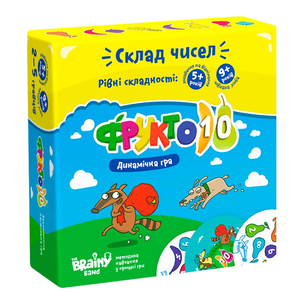 

Настольная игра Банда розумників Фрукто 10 на украинском языке (УКР002)