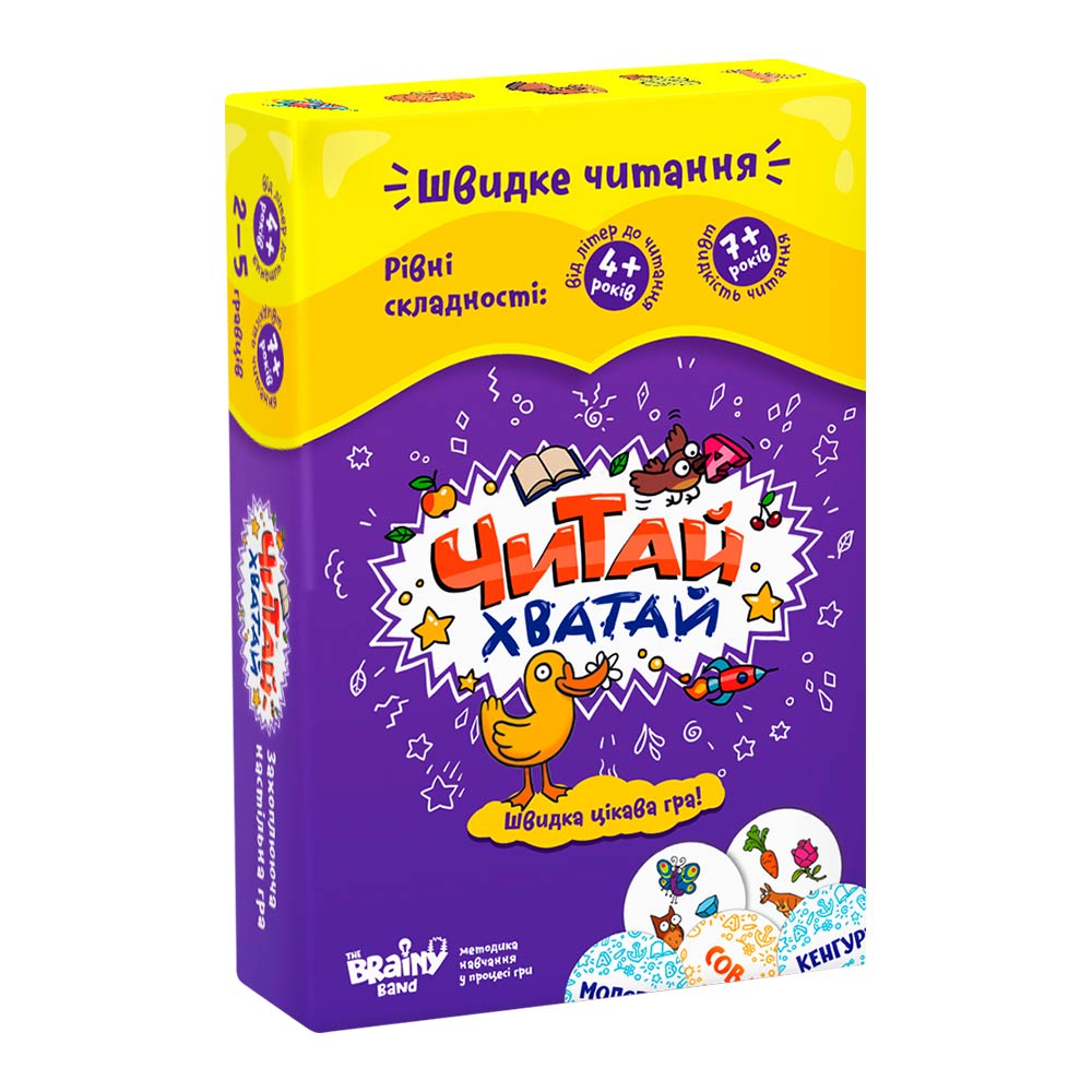 

Настольная игра Банда розумників Читай хватай (УКР016)