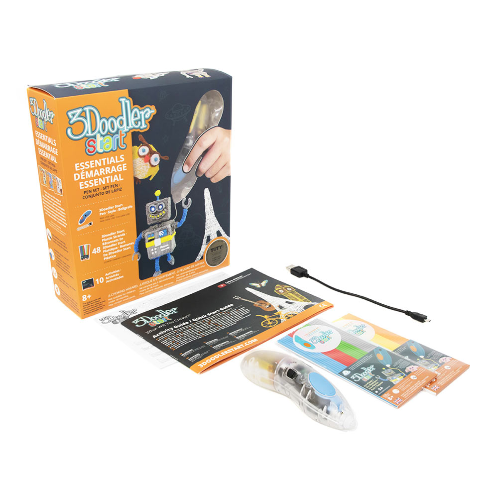 

Набор 3Doodler Start Прозрачная ручка Креатив и 48 стержней (9SPSESSE2R-CL)