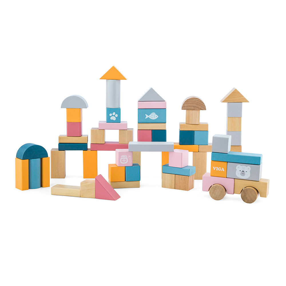 

Кубики Viga Toys PolarB 60 элементов (44010)