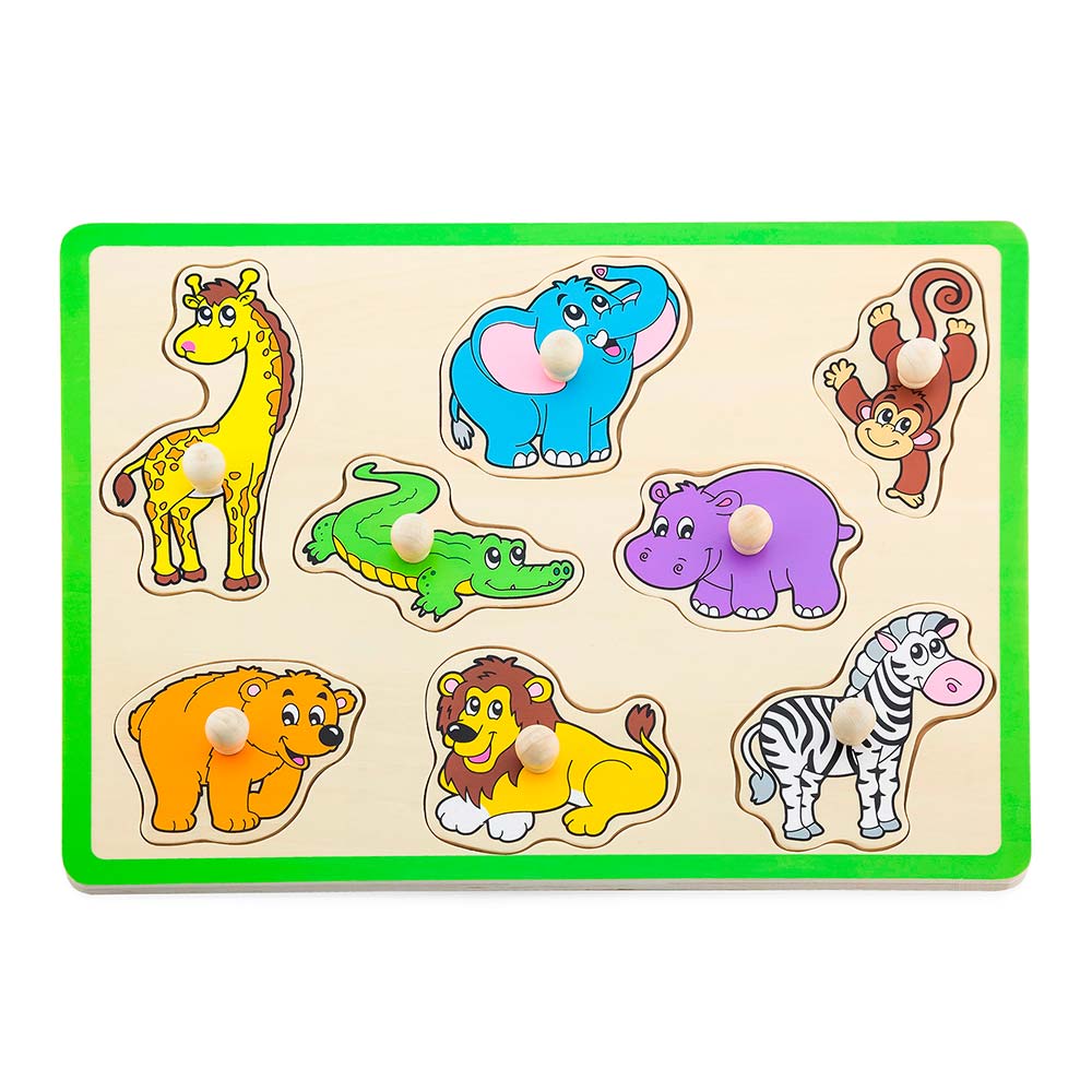 

Пазл-вкладыш Viga Toys Дикие животные (50019)