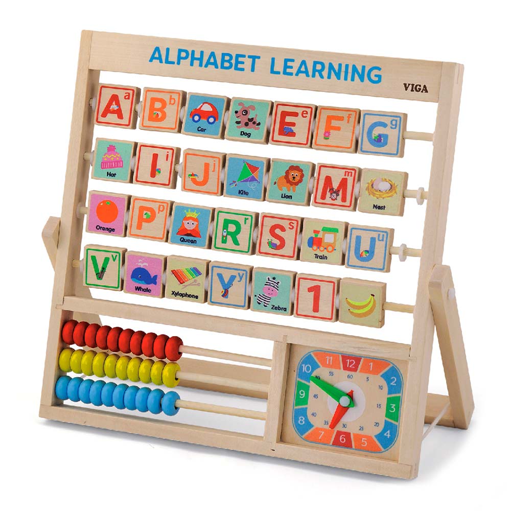 

Обучающий набор Viga Toys Алфавит и часы (50033)
